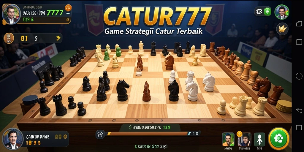 Tampilan gameplay seru dan menegangkan di CATUR777.
