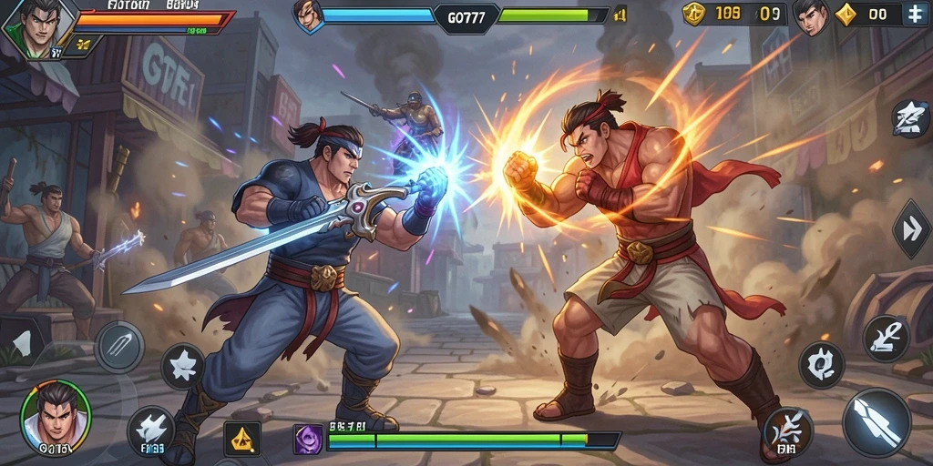 GOTO77 menunjukkan pertarungan seru dengan karakter unik di gameplay.