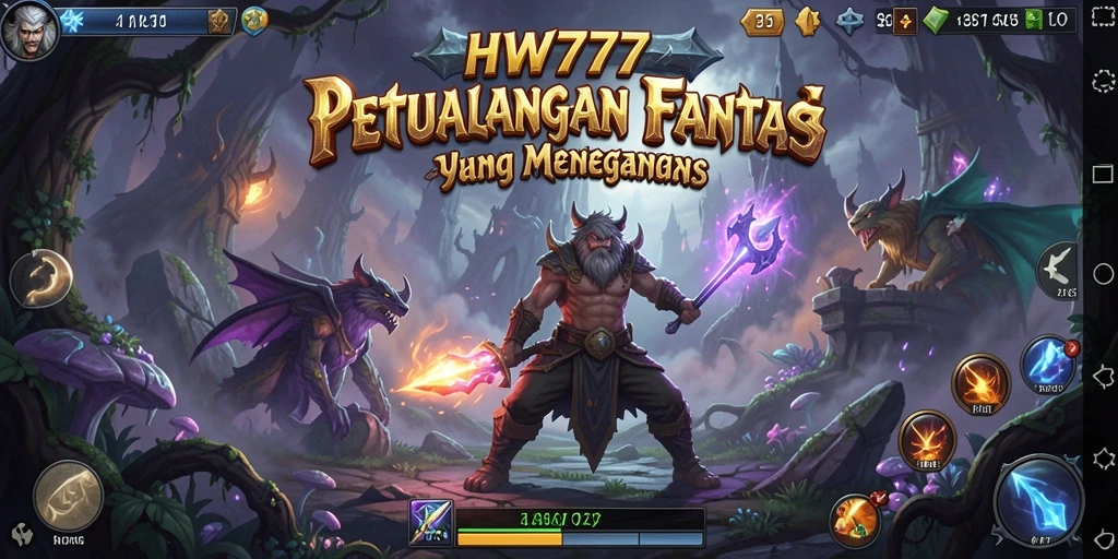 Tampilan gameplay HW777 yang epik dan mendebarkan.