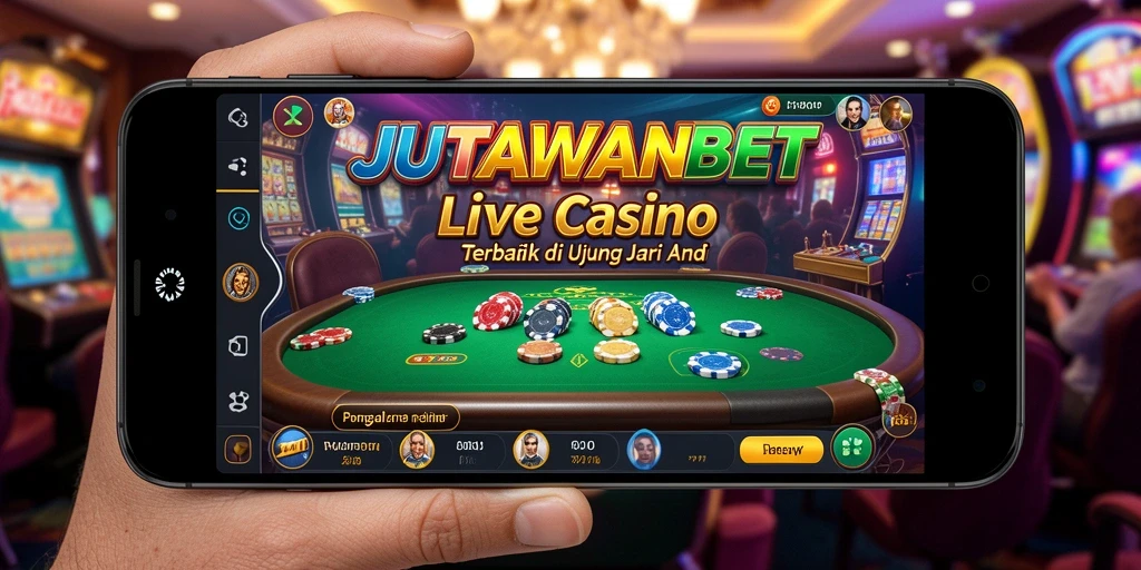 Tampilan gameplay JUTAWANBET dengan dealer langsung dan berbagai permainan menarik.