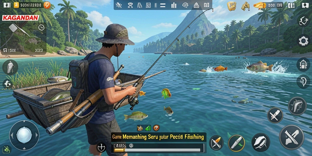 Tangkapan ikan besar dalam gameplay KAGANDAN yang seru.
