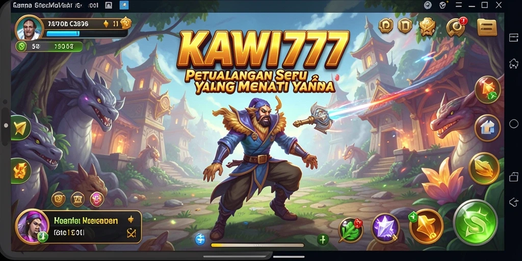 Tampilan gameplay KAWI777 yang mendebarkan dan penuh tantangan.