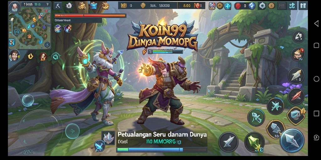 Tampilan gameplay KOIN99 yang memukau dan seru.
