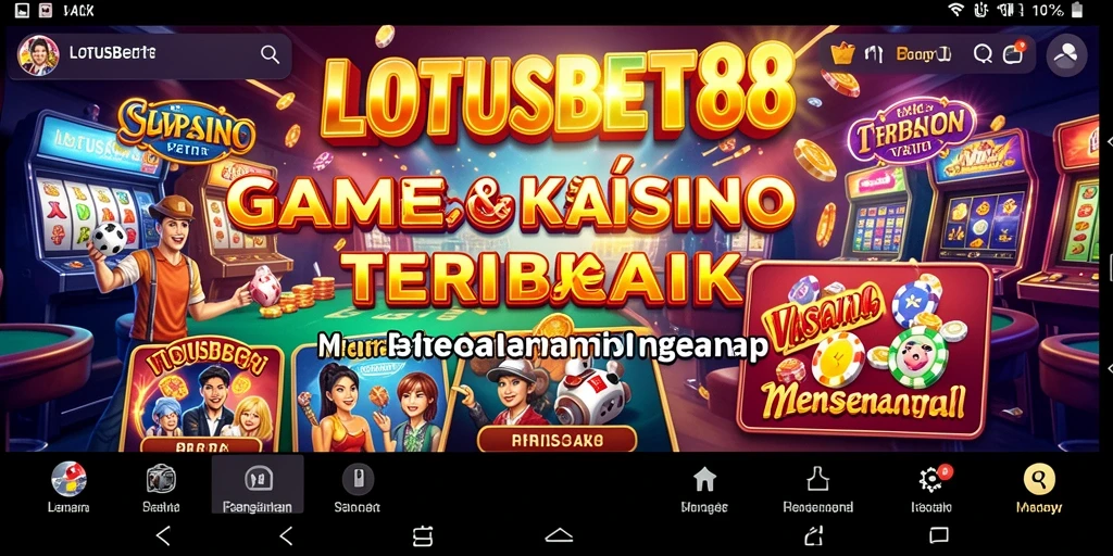 Tampilan menarik dari gameplay Kasino yang seru dan mendebarkan.