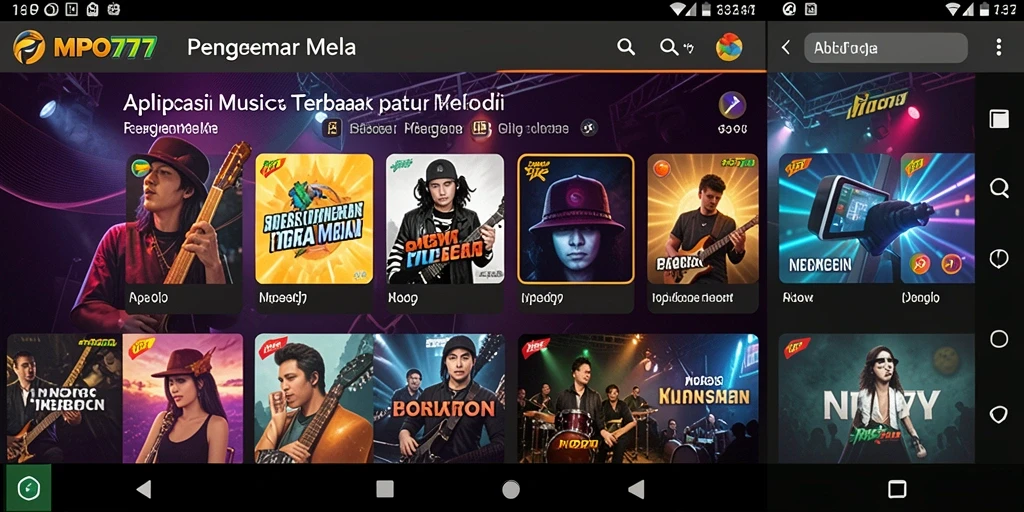Tampilan gameplay <strong>MPO777</strong> yang menarik dengan berbagai pilihan lagu.