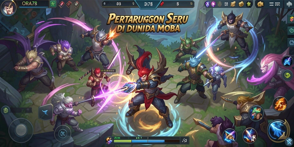 Tampilan screenshot gameplay ORA78 yang epik dan seru.