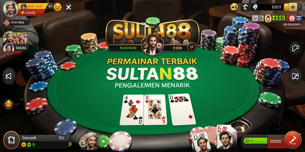 Screenshot SULTAN88 menampilkan gameplay Poker yang seru dan interaktif.