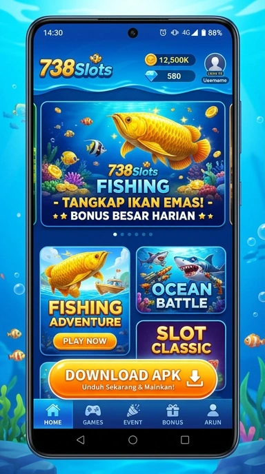 Berbagai pilihan aplikasi menarik di 738slots.